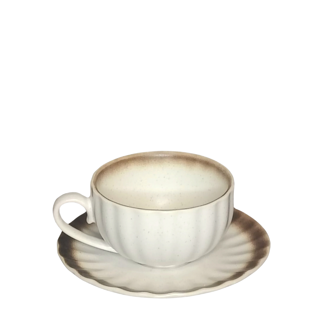 White Ceramic Teacup